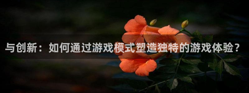 杏鑫娱乐是合法的吗?：与创新：如何通过游戏模式塑造独特的游戏